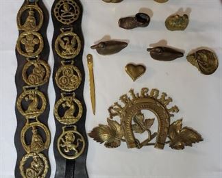 Brass bridle Medallions 