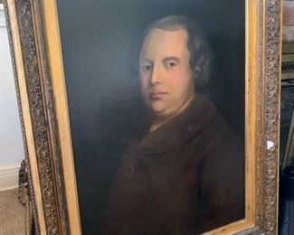 Authentic 18th century England oil painting 
 Sir Joshua Reynolds Style - Georgian Era