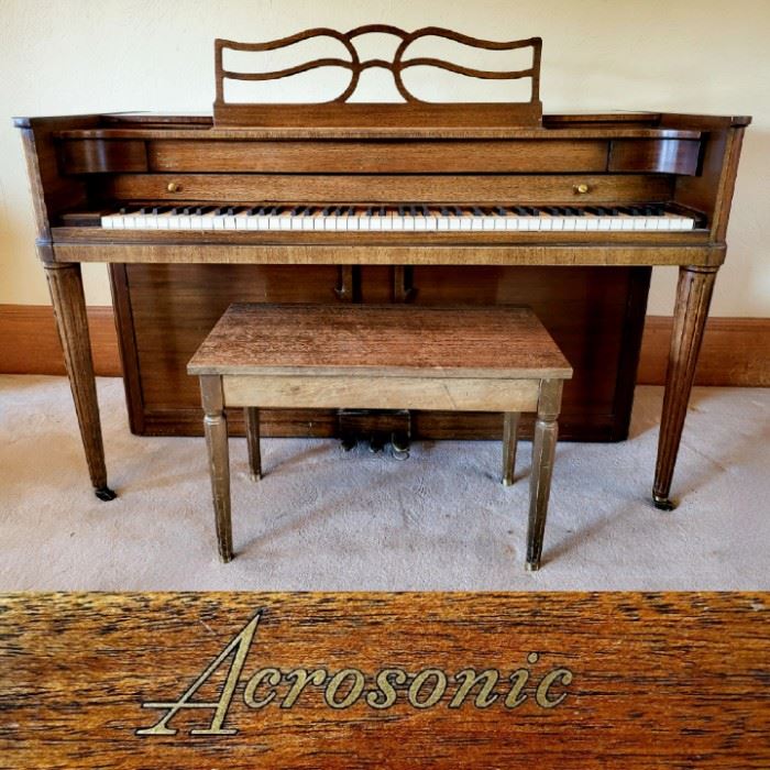 Vintage Acrosonic Spinet $395 or bid #18
DELIVERY is INCLUDED with FULL PRICE PURCHASE!
