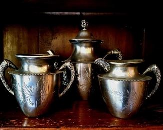 Antique silver plated Tea Set