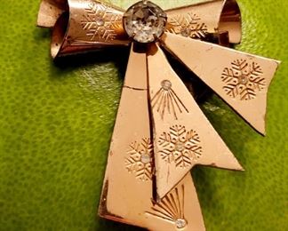 Vintage Sterling Holiday Brooch by ERNEST STEINER, Ingenue