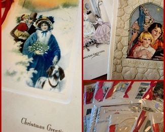 LARGE vintage Christmas cards!