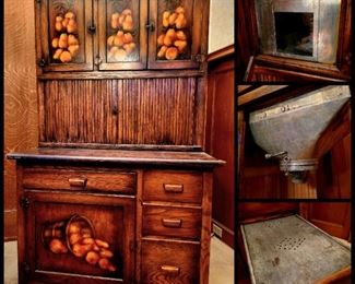 Hand painted vintage Kitchen Queen $345 or bid #32