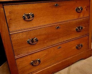 Antique Maple 3-drawer Chest $115 or bid #36