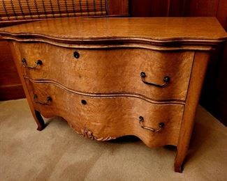 Vintage Birdseye Maple Low Chest $69 or bid #35