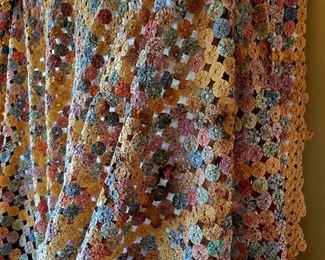 Hand-sewn vintage coverlet #49