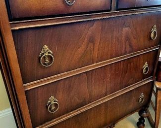 Vintage 5-drwr Gentleman's Chest $95 or bid #63