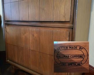Mid-Century Dresser by BALLMAN-CUMMINGS $145 or bid #78