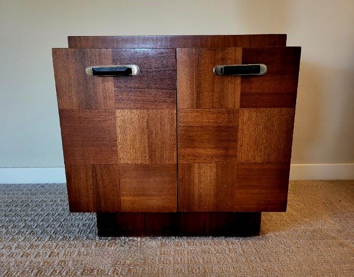 Mid-Century BRUTALIST Night Stand (top has slight moisture issues) MADE IN CANADA $149 NOW 50% OFF!