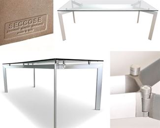Modern Contemporary Italian Dining Table or Executive Desk "METRA" by Makio Hasuike for Seccose #8