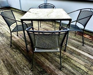 5-pc Iron & Stone Patio Dining Set and NOW it's FREE!