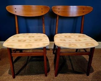 Pair Danish Modern Dining Chairs $150 or bid #18