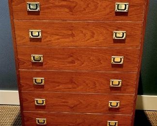 Danish Modern 6-drawer Teak Dresser $169 or bid #20