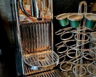 NESPRESSO Original espresso machine with pod rack $69 or bid #27