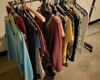 Clothing and rack
