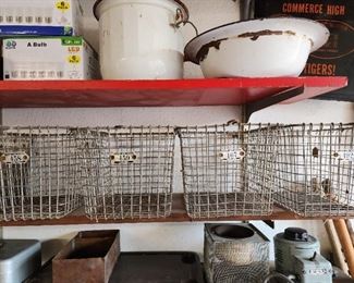 nice old wire baskets