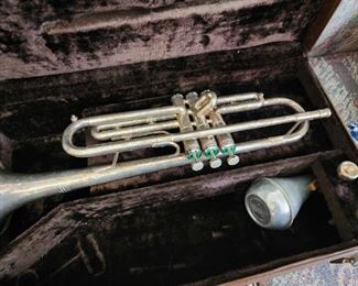 antique trumpet
