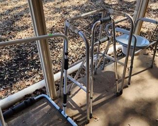 walkers, portable toilets, medical supply