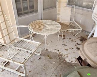 vintage metal lawn furniture