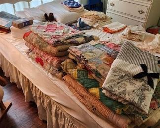 quilts and quilt tops