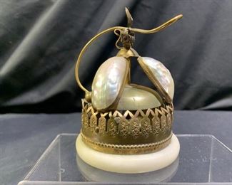 Antique French Mother of Pearl Palace Bell