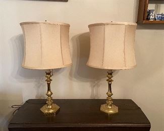 Pair of Virginia Metalcrafters table lamps. Asking $150 for the pair. 