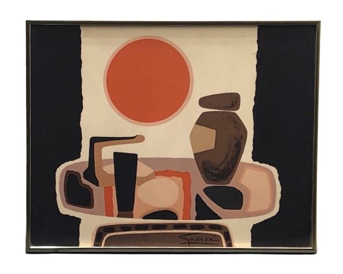 Antonio Guansé Abstract Serigraph