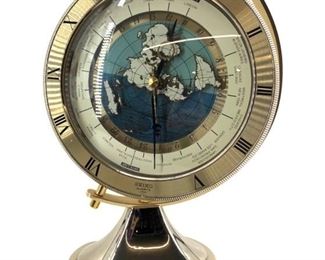 Vintage Seiko Quartz World Time Desk Clock