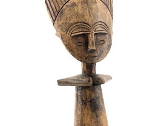 Vintage Hand Carved African Wooden Doll