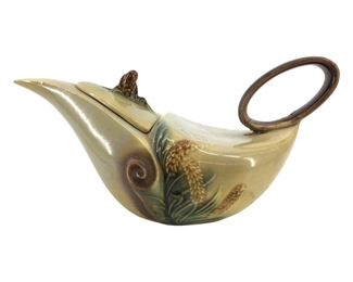 1950's Hull Pottery Pine Teapot
