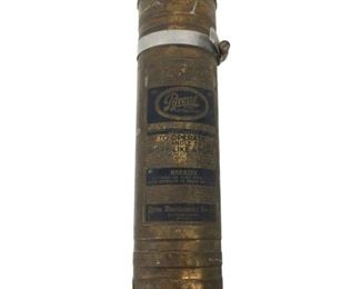 Antique Brass Pyrene Fire Extinguisher