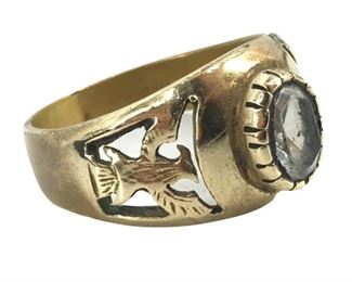 Vintage Marked 14K Gold Eagle Ring 5g