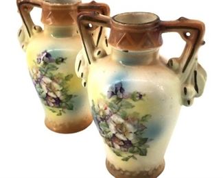 2pc. Vintage Czechoslovakian Ceramic Pottery