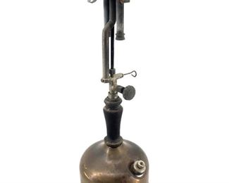 Vintage Brass Gas Lamp
