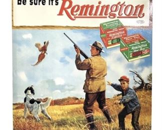 Vintage Remington Ammo Ad-Metal Decor