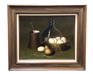 Signed De Mazia Still Life Oil on Canvas