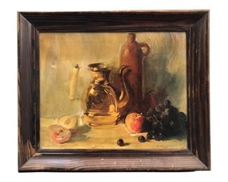 Signed R. Colao Still Life Oil on Canvas
