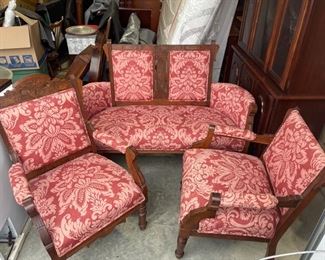 Antique Settee Set
