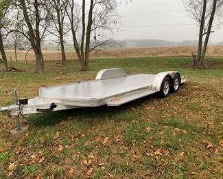 2018 Sundowner 20ft. all aluminum car trailer