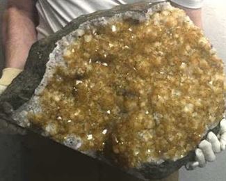 Citrine Crystal, Druzy, Massive