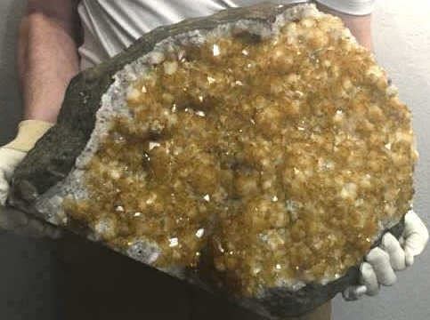 Citrine Crystal, Druzy, Massive