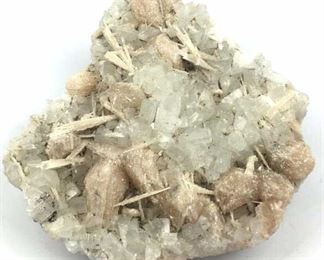 Apophyllite w/ Stilbite & Scolecite Druzy Piece