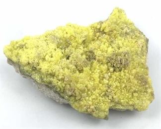 Golden Sulphur Crystal Cluster
