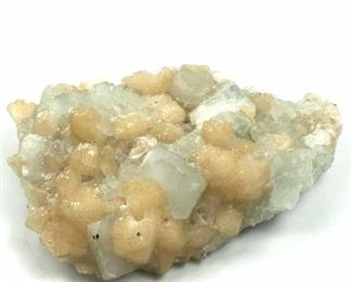 Peach Stilbite & Apophyllite Crystal, India