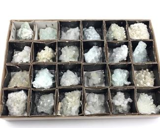 Case of Prehnite Crystals, India