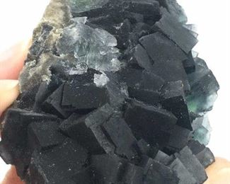 Deep Green Fluorite Crystal, China