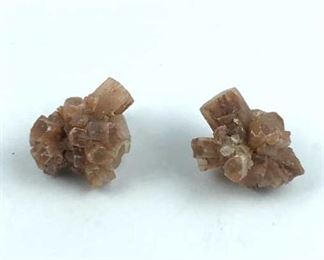 (2) Unusual Aragonite Crystals, Morocco