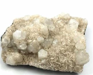 Cream Stilbite w/ Apophyllite Crystal,  India