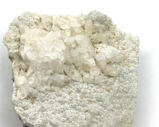 Zeolite Apophyllite Crystal on Prehnite, India