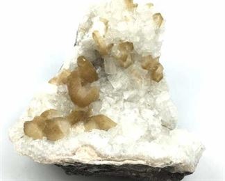 'Iced Coffee' Stilbite On Apophyllite Crystal